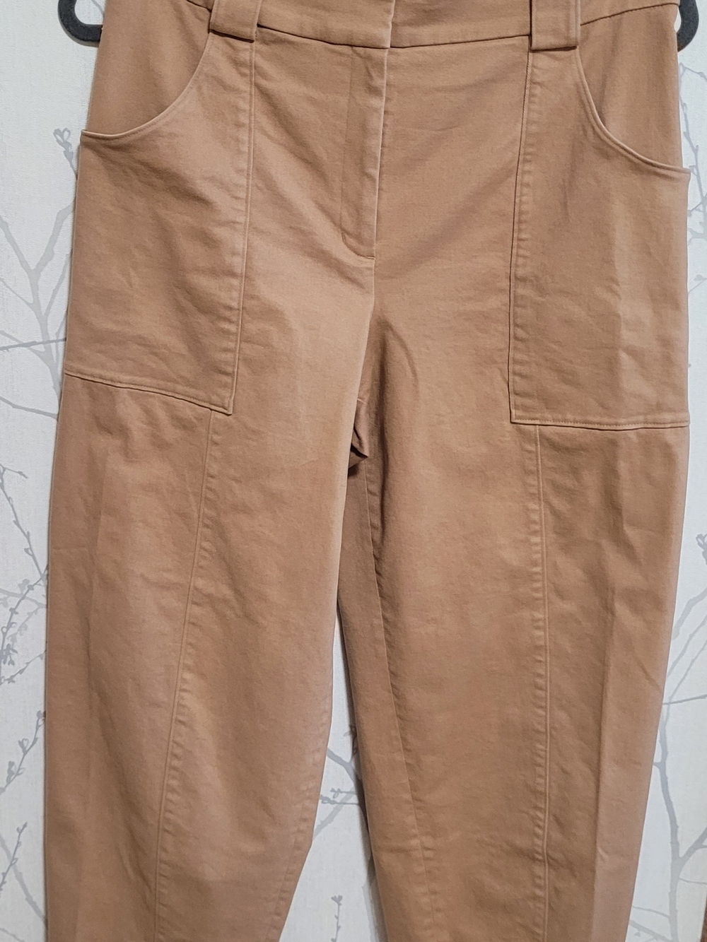 Express Straight-Leg Utility Pants in Camel/Tan